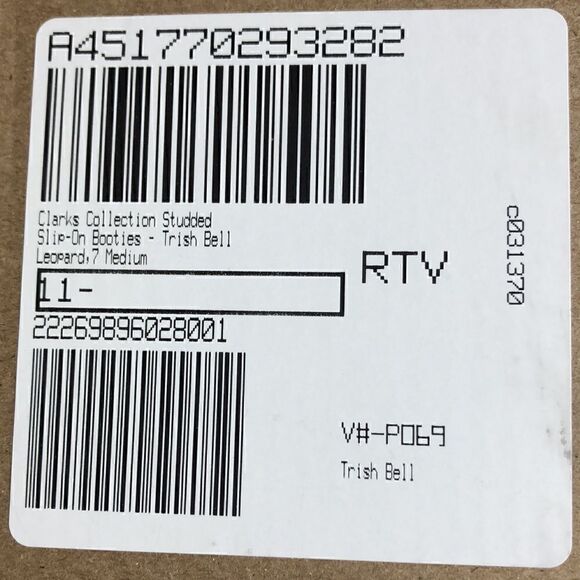 Clarks studded slip on booties-Trish Bell Leopard size 7 - Picture 11 of 11